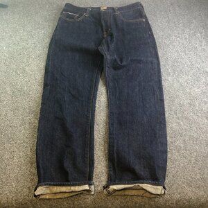 PRPS Selvedge Denim Jeans Mens 31x30 Blue Button Fly Dark Wash Pockets